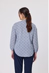 SONNET ZIP BLOUSE - blue porto